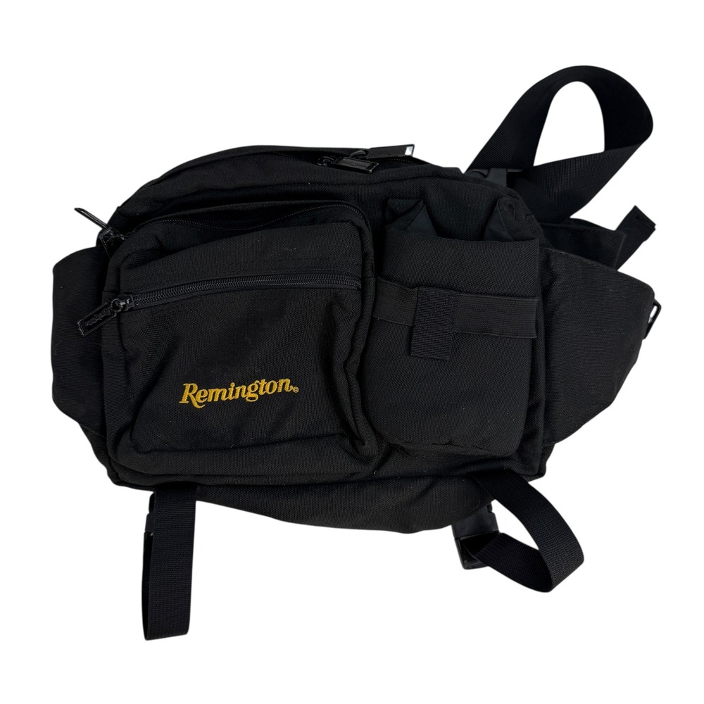 Remington‎ Fanny Pack OS Black Tactical Hunting Waist Bag Hiking Camping Pockets